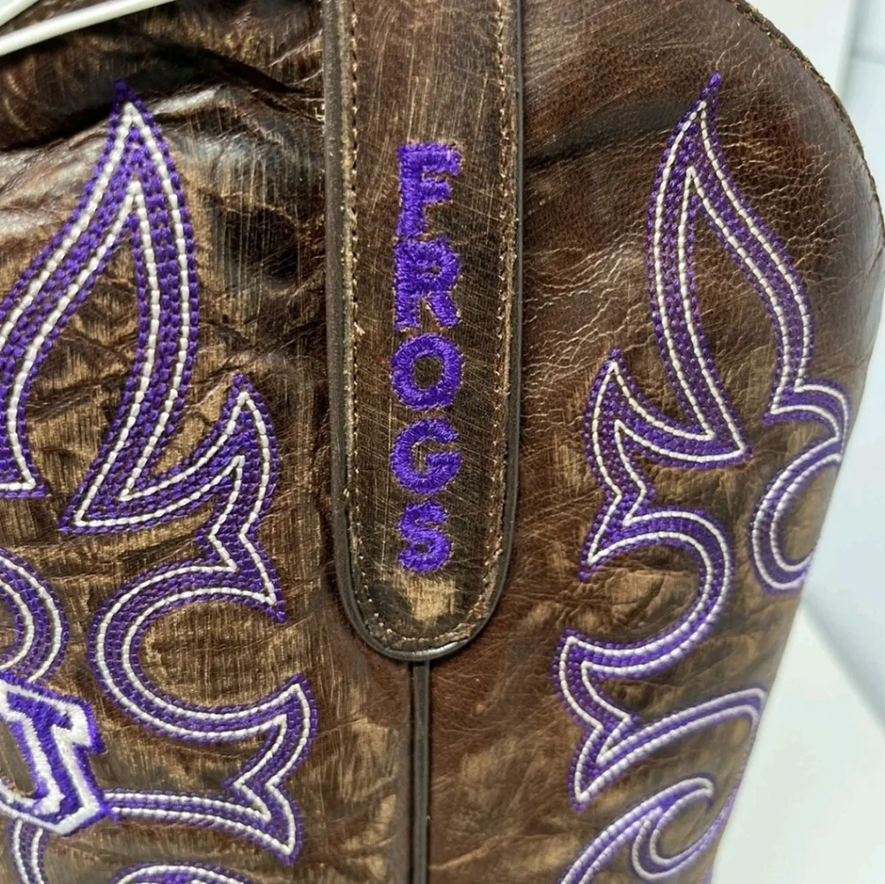 TCU Horned Frogs Men's Board Room Gameday Boots SZ 15